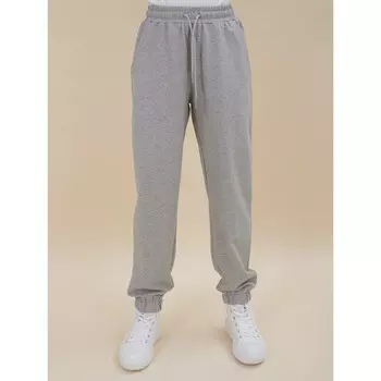 Брюки для девочек, рост 104 см, цвет серый
