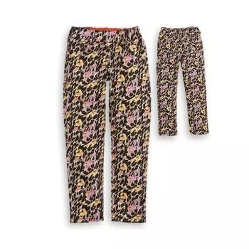 Брюки для девочек, рост 104 см, цвет leopard