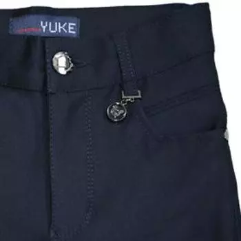 Брюки для девочек, рост 140 см, цвет синий