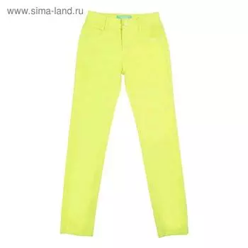 Брюки для девочек, рост 152 см, цвет салатовый