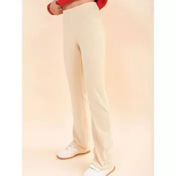 Брюки для девочек, рост 86 см, цвет молочный