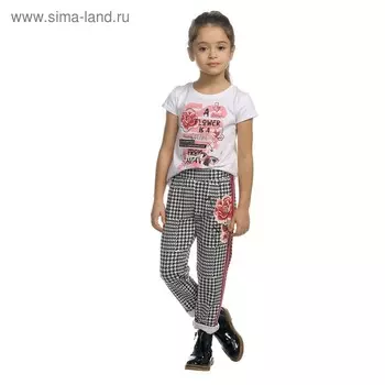Брюки для девочек, рост 86 см, цвет чёрный