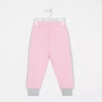 Брюки для девочки А.341118, цвет розовый, рост 104 см