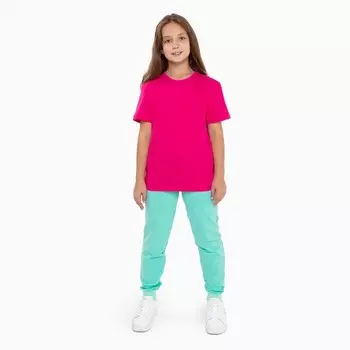 Брюки для девочки, цвет бирюзовый, рост 158