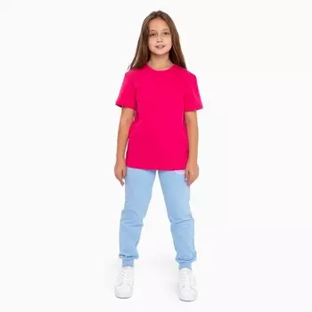 Брюки для девочки, цвет голубой, рост 140