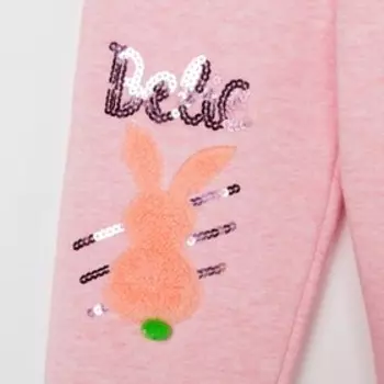 Брюки для девочки, цвет розовый, рост 98