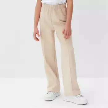 Брюки для девочки MINAKU, бежевые, рост 158 см