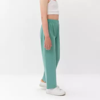 Брюки для девочки MINAKU, оливковые, рост 146 см