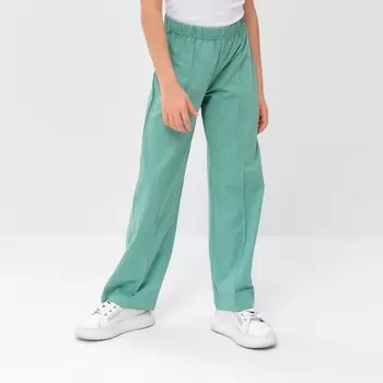 Брюки для девочки MINAKU, оливковые, рост 140 см