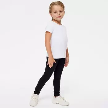 Брюки для девочки, рост 110 см, цвет чёрный