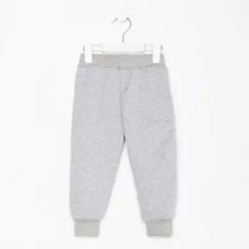 Брюки для мальчика, цвет серый, рост 128