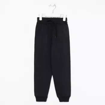 Брюки для мальчика, цвет черный, рост 98