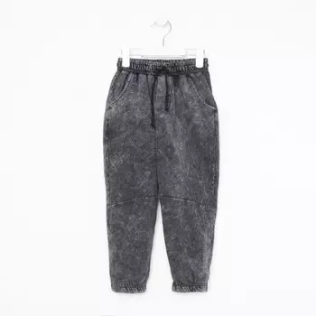 Брюки для мальчика, цвет черный, рост 86-92