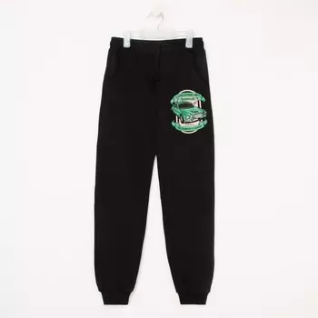 Брюки для мальчика, цвет чёрный, рост 146