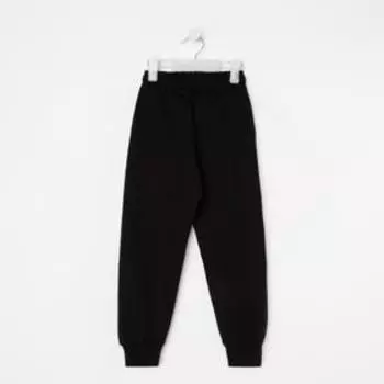 Брюки для мальчика, цвет чёрный, рост 98 см