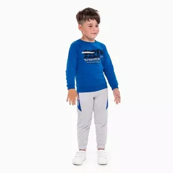 Брюки для мальчика, цвет серый, рост 116 см