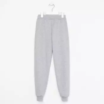 Брюки для мальчика, цвет серый, рост 164