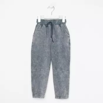 Брюки для мальчика, цвет серый, рост 98-104