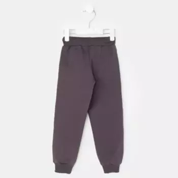 Брюки для мальчика, цвет тёмно-серый, рост 98 см (56)