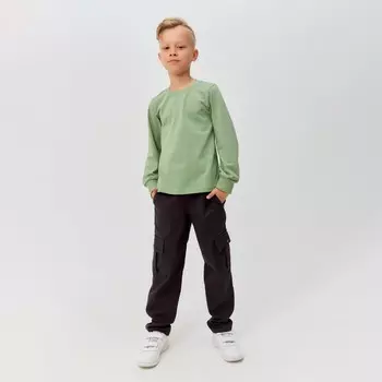 Брюки для мальчика MINAKU: Casual collection цвет серый, рост 158 см