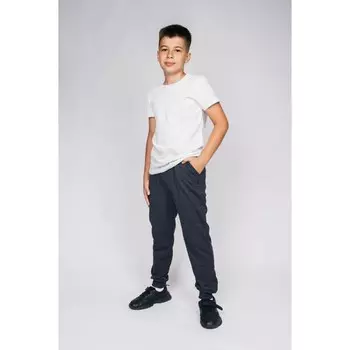 Брюки для мальчика, рост 152 см, цвет синий меланж