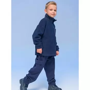 Брюки для мальчиков, рост 110 см, цвет тёмно-синий