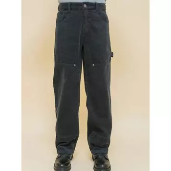 Брюки для мальчиков, рост 134 см, цвет тёмно-серый