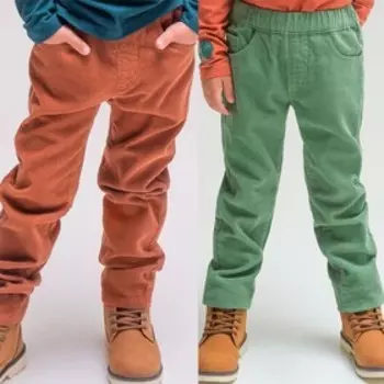 Брюки для мальчиков, рост 134 см, цвет зеленый