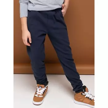 Брюки для мальчиков, рост 140 см, цвет темно-синий