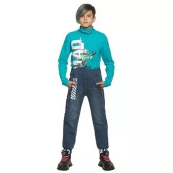 Брюки для мальчиков, рост 140 см, цвет синий