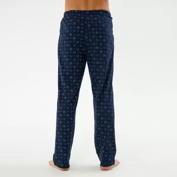 Брюки домашние мужские, цвет тёмно-синий, размер 54