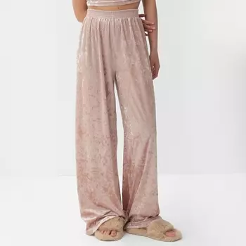 Брюки домашние женские KAFTAN "Бархат", 44-46, розовый