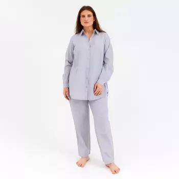 Брюки домашние женские MINAKU: Home collection, серые, размер 50