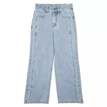 Брюки джинсовые для девочек, рост 140 см