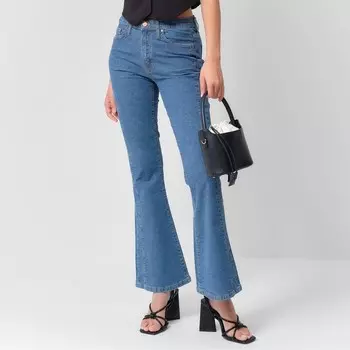 Джинсы женские клёш MIST: Denim, размер (31) 48, синие