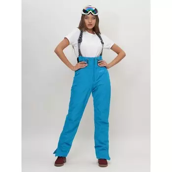 Брюки горнолыжные женские, размер 48, цвет голубой