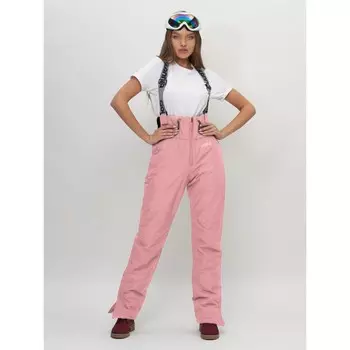 Брюки горнолыжные женские, размер 48, цвет розовый