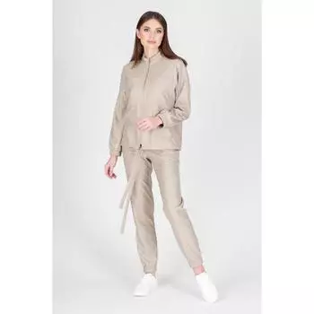 Брюки и жакет на молнии женские, размер 54