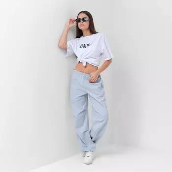 Брюки-карго женские MIST, р. 48-50, голубой