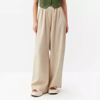 Брюки прямые MIST Summer time, бежевый, L (50-52)