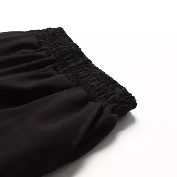 Брюки спортивные для мальчиков, цвет чёрный, рост 128 см