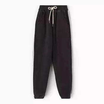 Брюки спортивные для мальчиков, НАЧЁС, цвет т.серый, рост 152-158 см