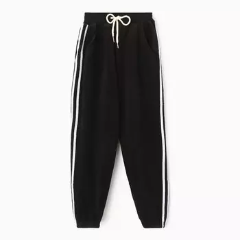 Брюки спортивные для мальчиков, НАЧЁС, цвет черный, рост 158-164 см