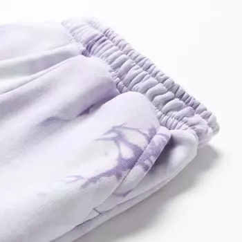 Брюки "Тай-дай" детские, цвет лаванда, рост 116 см