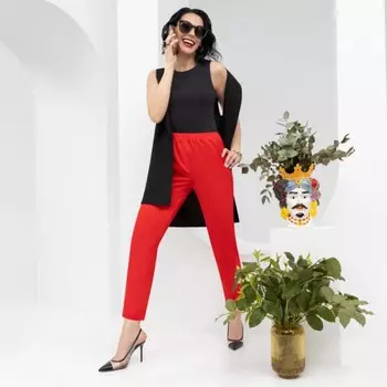 Брюки женские Charutti «Влеку за собой. Рэд», размер 44