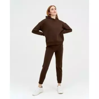 Брюки женские, цвет шоколад, размер 52