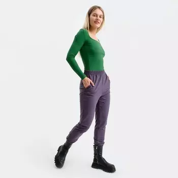 Брюки женские, цвет синий меланж, размер 46