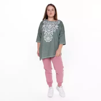 Брюки женские, цвет сухая роза карде, размер 44