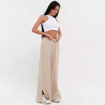 Брюки женские, цвет тёмно-кремовый, размер 44 (M)