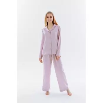 Брюки женские домашние, размер 46, цвет лавандовый